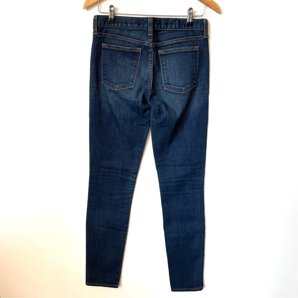 J. Crew Mid-Rise Dark Wash Toothpick Skinny Jeans - Picture 3 of 5